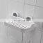 Strong And Long Lasting Adhesive Wall Mounted No Drilling ABS Plastic Bathroom Shower Accessory Storage Shelf Rack