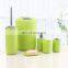 China Supplier 6 pcs plastic purple bathroom accessories set