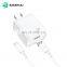 Sikenai High Quality 5V 2.1A Quick Charge USB Type C Plug Fast Charger Adapter With Type C Lighting Cable