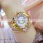 BS Brand Crystal Stainless Steel Women Diamonds wristwatches Lady Watch