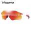 Sports Sunglasses Protection Cycling Glasses with 3 Interchangeable Lenses UV400 for Cycling, Baseball,Fishing, Ski