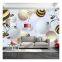 Hot Selling Fabric Customized 3D 5D 8D Wall Mural Home Decoration Fabric Wall Panels Drop Ship