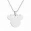 Micky and Minnie Castle Mini Mouse Animal Collier Gold Plated Pendant Necklace