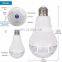 Videcam Wifi Panorama CCTV Camera Lamp Panoramic Video Fisheye CCTV Wireless Camera Bulb