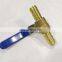 Custom Brass Water Oil Air Gas Straight Shutoff Brass Straight Nozzle Brass Ball Valve