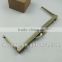 Aristocratic Square Bronze Color Metal Purse Frame Handle for Bag Sewing Craft