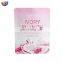 custom printed 3 side heat sealing foil pouch face sheet mask cosmetic packaging bag