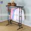 Heavy duty mobile portable clothes rail rack with wheels