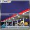 Stable space frame steel structure for gas station canopy