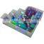 Baiqi wonderful soft foam kids plastic slide mini indoor playground for babies