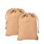 Customized Wedding Party Burlap Pouch Small Linen Bag