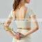 Wholesale Shorts Sleeve Square Neck Built In Bra Fixed Pads Sports Yoga Crop Top Fit Women Activewear Fitness Workout Clothes