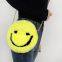 029Autumn and winter plush bag round smiley bag one shoulder oblique cross bag cute girl fur bag wholesale