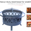 Portable Round High Quality Fire Pit With Smokeless Wood Burning Feature For Outdoor Patio Garden BBQ Grills Backyard Indoor Use