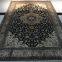 5X8ft black blue color handmade silk persian carpet for home