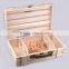 solid woodchips wine box crate for double wine bottles                        
                                                                                Supplier's Choice