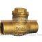 brass spring check valve with plastic core or brass core