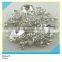 New Fashion Design Rhinestone Brooch Sliver Plated Clear Crystal Rhinestone Brooch 2.5x4.5cm