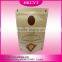 Stand Up Pouch Kraft Paper coffee Bag With Zipper Top