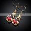 2015 latest fashion jewellery indian gold crystal drop earrings