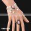 New Elegant Charm Retro Bridal Women Lace Hollow Bracelet Wristband Rose Ring