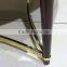 2016 Factory Supply Natural Black MDF Metal Stainless Steel Coffee Table