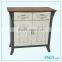 Antique Silver Grey 2-Drawer Stable Chest of Drawers