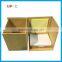 Foldable Square Kraft Paper Pen Holder with sticky note memo pad