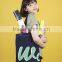 2015 the latest simple design black 2015 promotional denim bag with logo