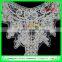 High quality beads and rhinestones decoration cotton crochet lace collar