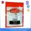three side seal printable bulgur food safe plastic bag with zipper packing