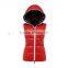 Women Latest Winter Shiny Padding Vest Winter Red Fashion Down Vest