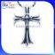 Gothic Punk Style Vintage Antique Men's 925 Sterling Silver Tribal Cross Pendant Necklace Pendant For Men