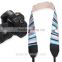 Leather Camera Strap Shoulder Neck Striped Sky Blue Pink Black For DSLR LE-04