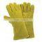 yellow palm welding gloves