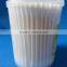 Spiral tip makeup cotton swab