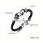 2016 Latest Selling Product Men Leather Macrame Skull Bracelet