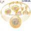 CJ1185-5 Best seling fashion good quality 18k dubai gold jewelry set for wedding