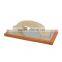 240*105*15mm high density masonry float with wooden handle, rubber material