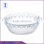 Creative stemless clear round embossed salad bowl fruit bowl                        
                                                Quality Choice