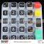 Free sample of High Quality epoxy coated durable Numeric rubber Keypad