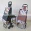 Wholesale folding smart grocery shopping cart trolley with seat