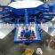 6 Color automatic rotary t-shirt silk screen printing machine