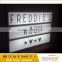 CE RoHs Personalised Light Up Box A4 Wedding Party Decoration Gift Cinema Light Box ABS With Letters Symbol