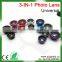 2014 best mobile lens magnetic mount lens 3in1 kits for iphone 6 plus samsung galaxy s5 s6 note 4 note 5 one m7 m8 m9 xiaomi
