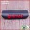 Heat transfer soft embossed pvc silicone label with white logo