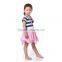 2016 wholesale 100% cotton fashionable soft fabric summer dresses children kids