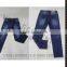 straight pants jeans men with destroy wash and moustache effect