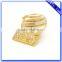 Factory made polished matte zinc alloy custom gold badge