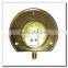 High quality 2.5inch bottom mount outside flange brass gauge